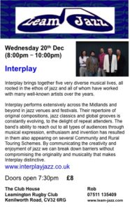 Interplay at Leam Jazz